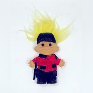 Vintage Russ Horse Jockey Troll Doll Yellow Hair Equestrian Horse Racing